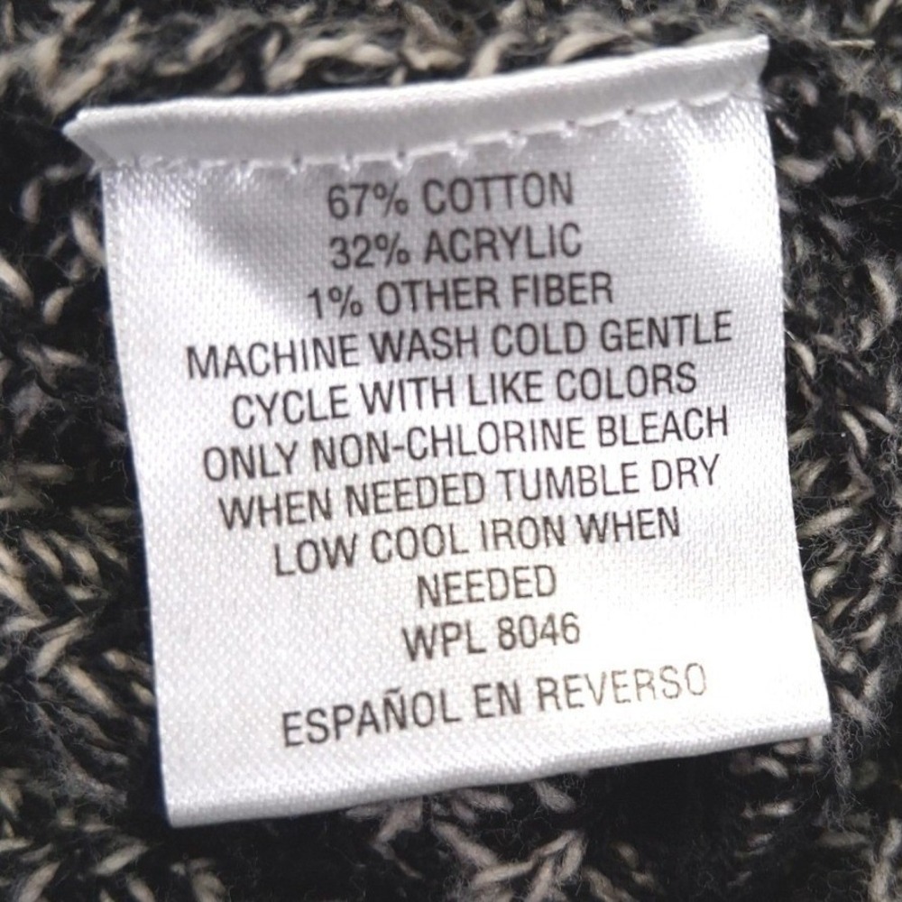 Style & Co. Retro Romance Fringed Boho Poncho Sweater Womens Size Small Medium - Picture 4 of 8